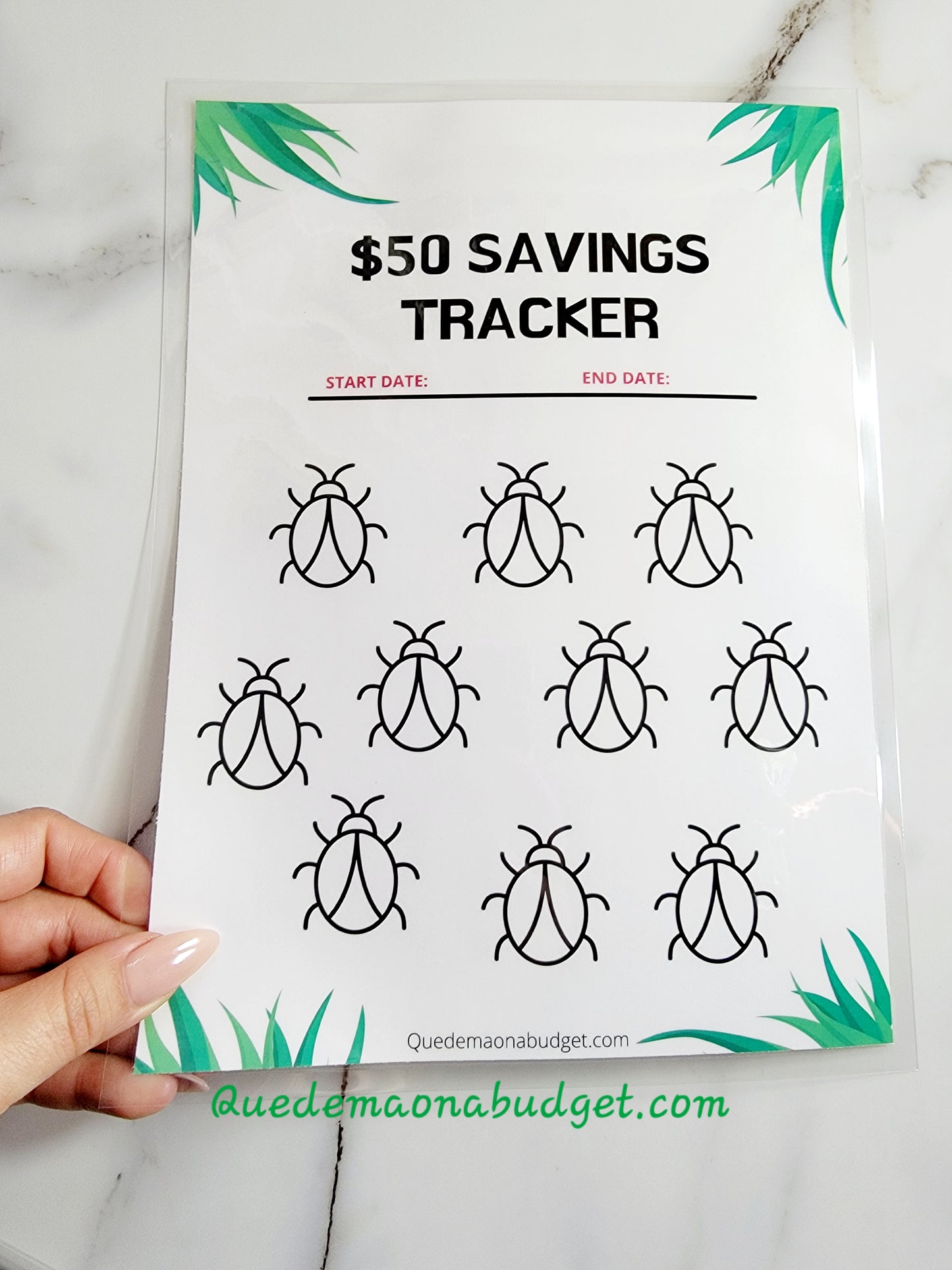 Kids Savings Trackers! Printed & Laminated