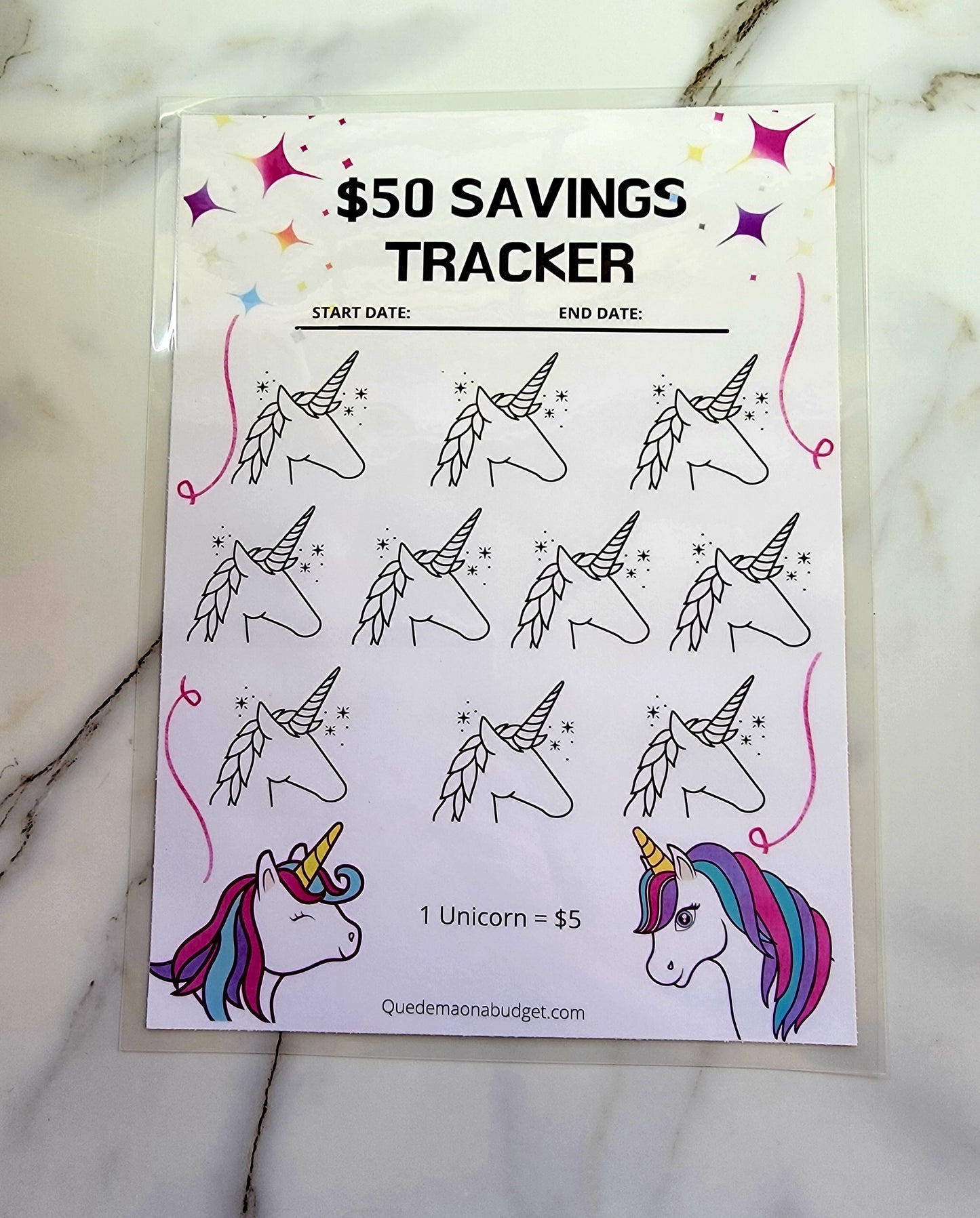 Unicorn $50 or $100 Savings Kids Starter Kit! 8 Piece Bundle!