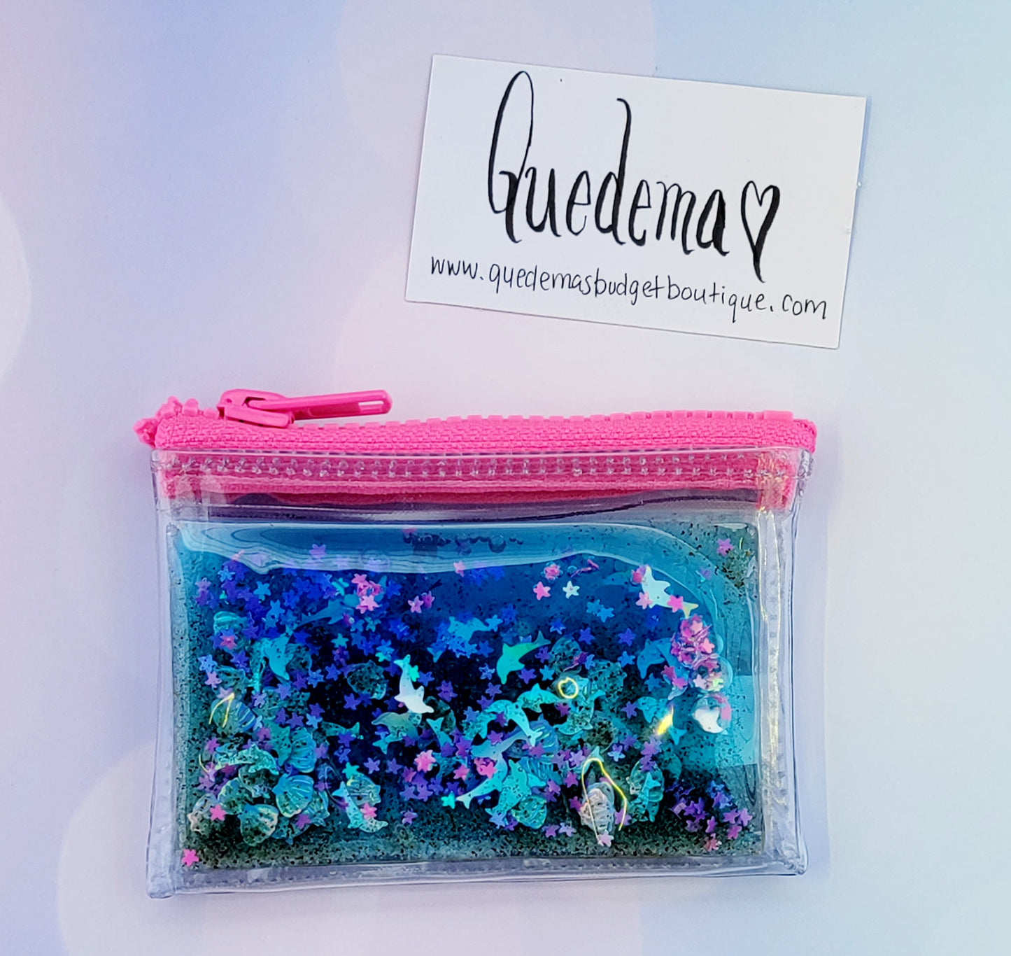 Badazzled Liquid Glitter Jelly Coin Purse! 12 Options Available!