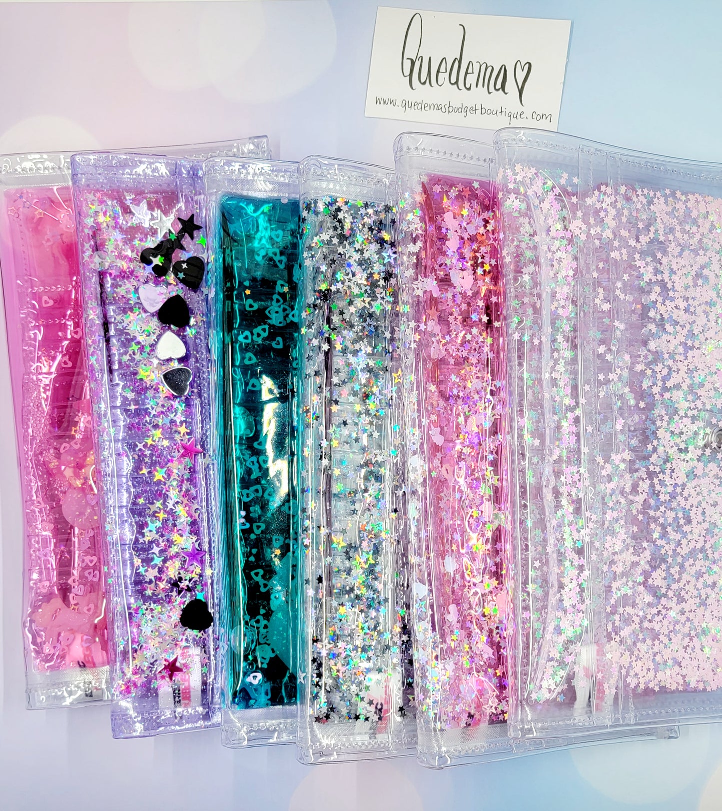 Liquid Glitter Wallets!  As Seen On My Channel! 6 Options Available!!