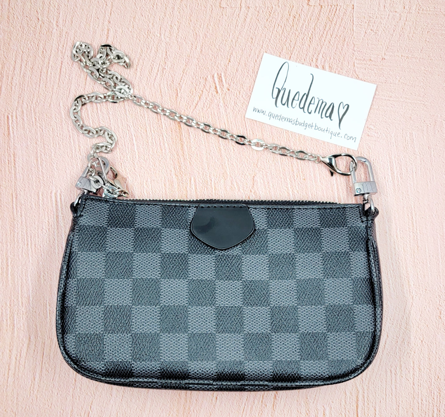 Checkered Classic Pochette Handbag! Individual or 3 Piece Set! LV Inspired!