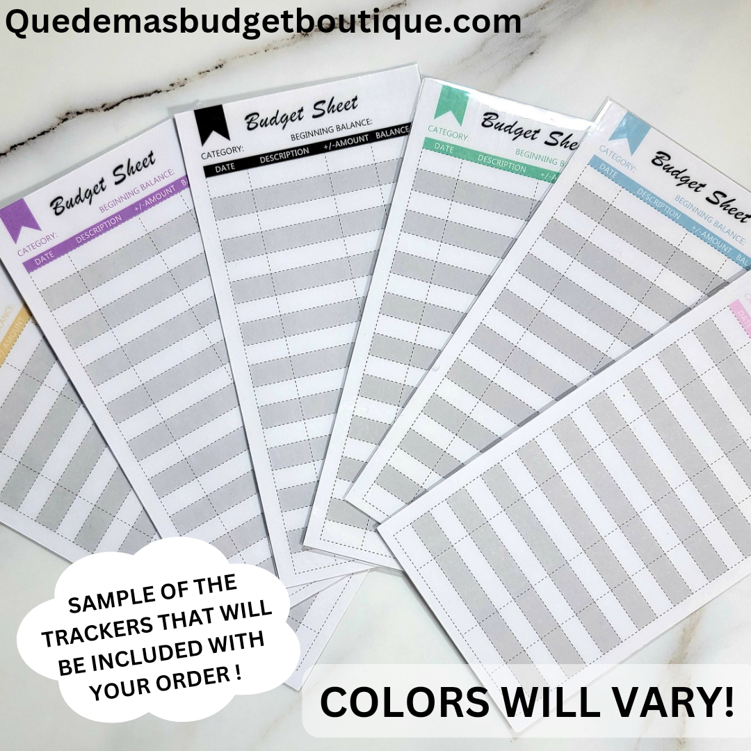 Marble Cash Divider Envelopes! CUSTOMIZABLE! SETS OF 3 OR 6 AVAILABLE! TRACKERS INCLUDED!