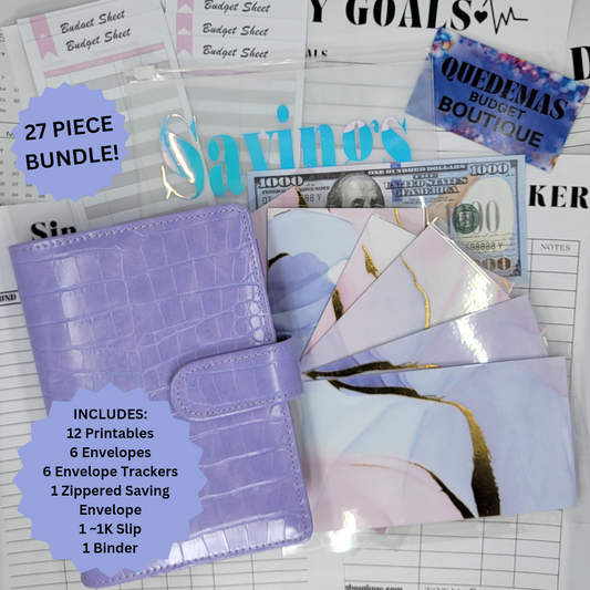Purple Croc Budget Binder 27 Piece Bundle!!! EVERYTHING YOU NEED TO GET STARTED! Customizable!