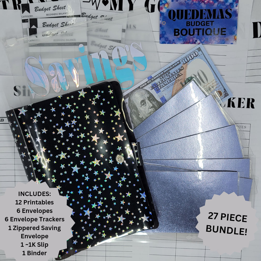 Starry Night Budget Binder! 27 Piece Bundle!!! EVERYTHING YOU NEED TO GET STARTED! 2 Options Available! Customizable!