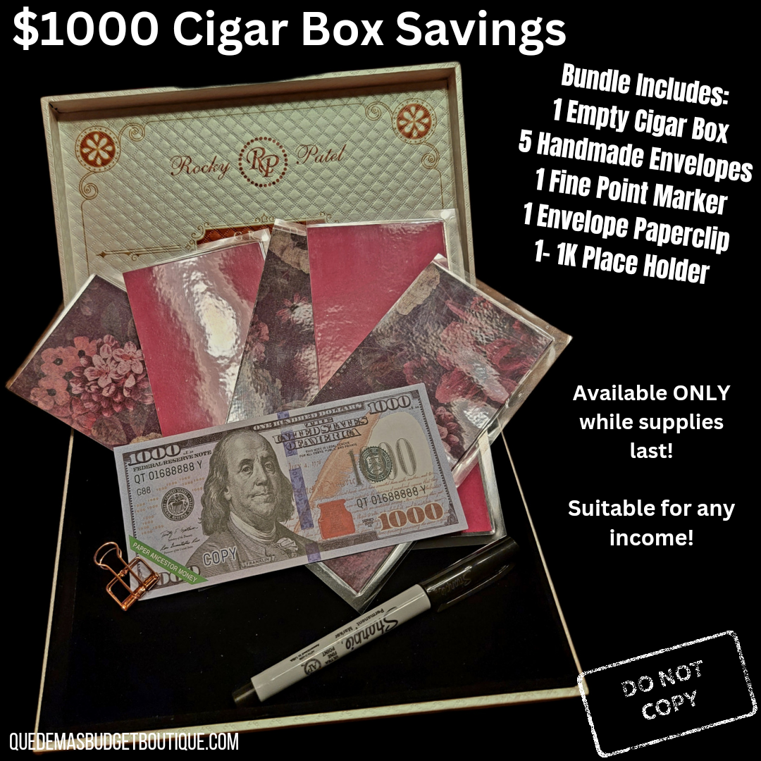 $1000 Cigar Box Savings Challenge | 9 Piece Bundle